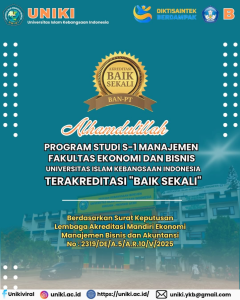 Prodi S-1 Manajemen FEB UNIKI Raih Akreditasi “BAIK SEKALI” dari LAMEMBA