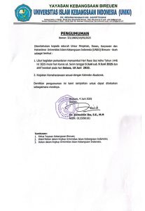 Pengumuman Libur Kegiatan Perkantoran Menyambut Hari Raya Idul Adha Tahun 1446 H