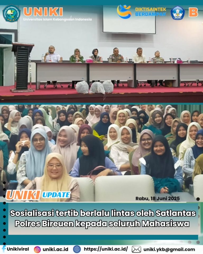 Gandeng Satlantas Polres Bireuen Uniki Gelar Sosialisasi Tertib Lalu Lintas bagi Mahasiswa