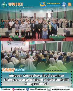 Ratusan Mahasiswa UNIKI Hadiri Seminar Entrepreneurship Islami: Bangun Jiwa Wirausaha Berbasis Nilai-Nilai Islam