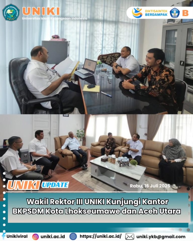 UNIKI Jalin Kerja Sama Strategis dengan BKPSDM Kota Lhokseumawe dan Kabupaten Aceh Utara