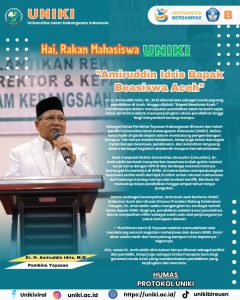 Dr. H. Amiruddin Idris, M.Si: Bapak Beasiswa Aceh dan Penggerak Pendidikan di UNIKI