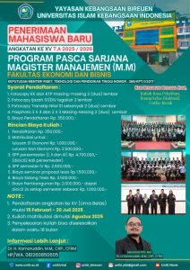 PENERIMAAN MAHASISWA BARU PASCASARJANA UNIKI