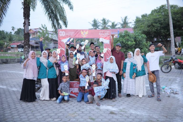 Mahasiswa KKM UNIKI Bireuen Meriahkan HUT RI di Gampong Blang Kuthang