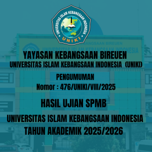 Pengumuman Hasil Ujian SPMB Tahap II Uniki