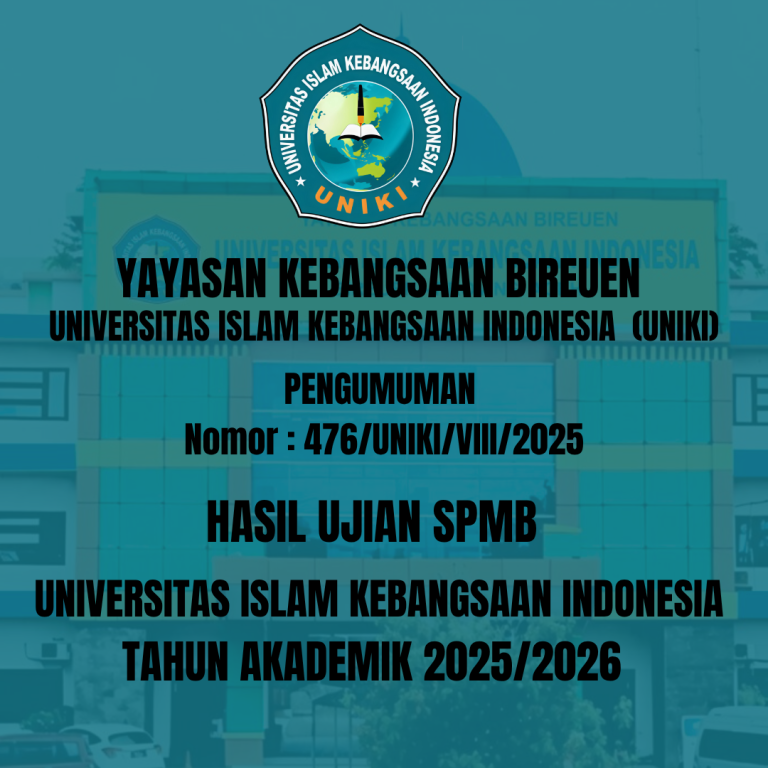 Pengumuman Hasil Ujian SPMB Tahap II Uniki