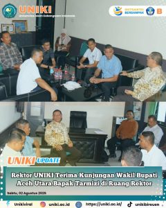 Rektor Uniki Terima Kunjungan Wakil Bupati Aceh Utara