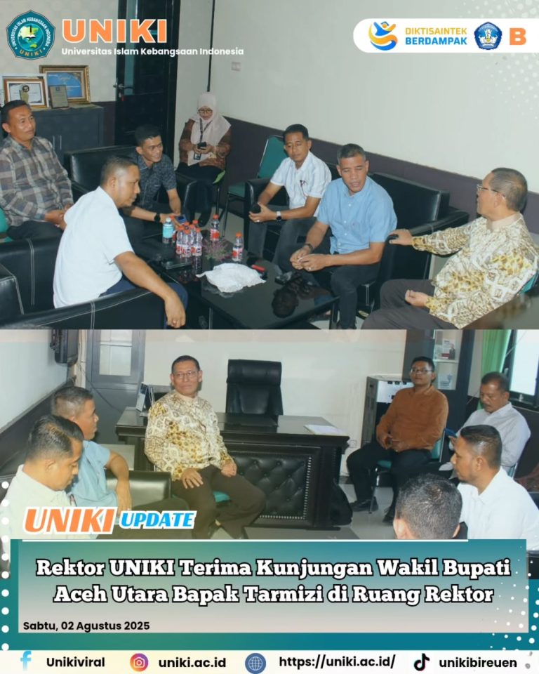Rektor Uniki Terima Kunjungan Wakil Bupati Aceh Utara