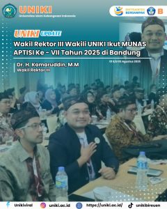 Wakil Rektor III Uniki Hadir di Munas Aptisi Ke-VII 2025